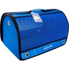 Uravas Store Leon Pet Air Box Kedi ve Köpek Taşıma Çantası Mavi