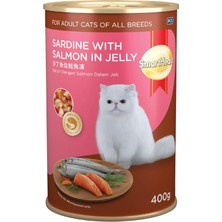 Uravas Store Smartheart Kedi Konservesi Jöle Içinde Somonlu Sardalya 400 gr