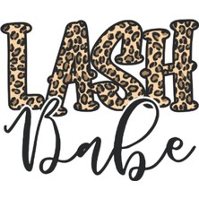 Uravas Store Lash Babe Lash Artist Lash Tech Leopard Lash Babe: Dot Grid Notebook/journal (6” x 9”) Lash Babe Leopard Eyelash Quote For Lash Bars