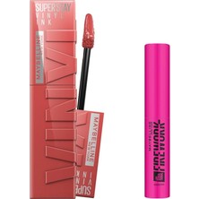 Uravas Store Maybelline Super Stay Vinyl Ink 15 & Maybelline New York Firework Mini Maskara Hediyeli