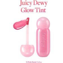 Uravas Store Dasique Parlak Bitişli & Hafif Renkli Nemlendirici Etkili Tint Juicy Dewy Glow Tint (11 Pink Petal)