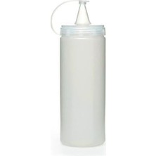 Uravas Store Sızdırmaz Şeffaf Kapaklı Yağlık Sosluk Şişesi Plastik Yağdanlık 400 ml AP-9028