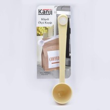 Uravas Store Kanji Klipsli Çay Kahve Ölçü Kaşığı - Krem
