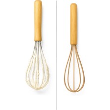 Uravas Store Busstier 3’lü Silikon Mutfak Seti Bambu Saplı Fırça Spatula Çırpıcı Isıya Dayanıklı Yapışmaz Hamur Karıştırıcı Çırpıcı Set Ergonomik Ahşap Saplı Mutfak Gereçleri Kolay Temizlenebilir Sağlıklı Pişirme