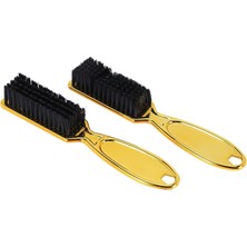 Uravas Store Fade Fırça Tarak Temizleme Fırçası Berber Dükkanı Fade Vintage Yağ Şekli Oyma Temizleme Fırçası Altın 2 Adet