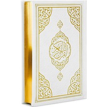 Uravas Store Termo Deri Ciltli - Medine Hatlı - Hafız Boy - Kuranı Kerim - Beyaz