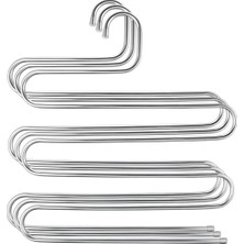 Uravas Store Arvale 5 Katlı Metal Pantolon ve Eşarp Askısı - 3 Adet