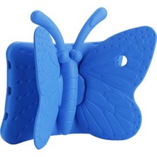 Uravas Store Constraın - iPad Mini ile Uyumlu 4 Butterfly Standlı Tablet Kılıf - Mavi 4