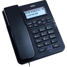 Uravas Store Karel TM145 Siyah TM145 Siyah Kablolu Telefon, Siyah