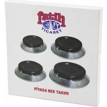 Uravas Store Ocak Bek Takımı, 4'lü Set, Siyah