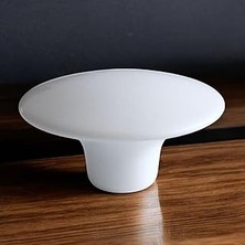 Uravas Store Bohem Plastik Dış Bükey Kulp Beyaz Renk Mobilya Mutfak Dolap Dolabı Çekmece Kulpu Kulbu