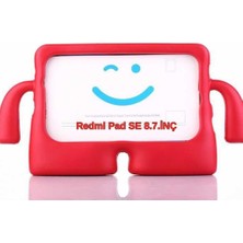 Uravas Store Honor Pad X7 8.7inç ile Uyumlu Kılıf Çocuklara Özel Silikon Case Kırmızı