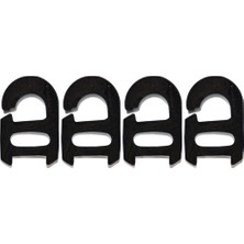 Uravas Store Vestel, Arçelik, Altus, Beko, Simfer Uyumlu Set Üstü Ocak Ankastre Izgara Silikon Tampon Lastiği 4 Adet, 11,5 mm x 8 mm