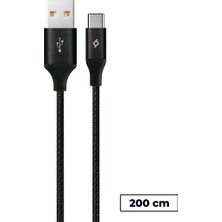 Uravas Store Ttec Alumicable Xl Usb-A - Usb-C Şarj Kablosu 2mt.