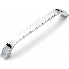Uravas Store Göksu Krom Metal Mutfak Dolap Kulpları, Çekmece Kapak Kulbu, Mobilya Kulp (128 Mm, Adet, 1)