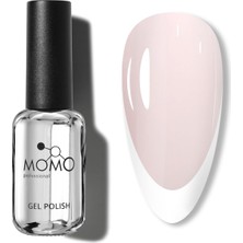 Uravas Store Momo Professional French Cover Rubber Base Coat FC21, Pudra Rakı Beyazı 10 ml