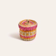 Uravas Store Tam Dao Fuşya - Sarı Deniz Çayırı Sepet 11X9 cm