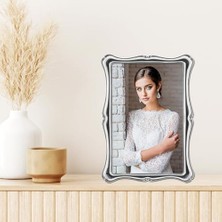 710246 710246 Gümüş Metal Romantik 4x6 Resim Çerçevesi