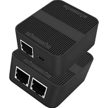Uravas Store Lunatic 0246 RJ45 Ethernet Splitter 1 Giriş 2 Çıkış Gigabit 1000MBPS Çevirici Çoklayıcı RJ45 Ethernet Splitter | 1 Giriş 2 Çıkış | Gigabit 1000MBPS | Usb-C Güç Destekli