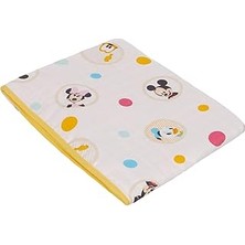 Uravas Store Taç 1500187685 Disney Mickey Baby Pamuk Lisanslı Müslin Battaniye, Çok Renkli