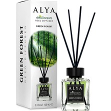 Uravas Store Alya Nature's Scents Green Forest Bambu Çubuklu Oda Kokusu- Karışık Meyve Kokusu