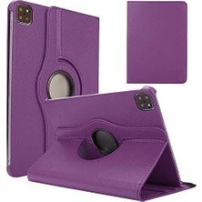 Uravas Store Zore Apple ile Uyumlu iPad Air 11 2025 M3 Zore Dönebilen Standlı Kılıf Mor
