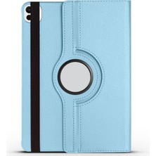 Uravas Store Zore Apple ile Uyumlu iPad Pro 11 2024 Zore Dönebilen Standlı Kılıf Mavi