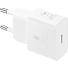 Uravas Store Samsung Hızlı Şarj Cihazı, Usb-C, 25 W Veri Kablosuz, Beyaz
