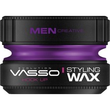 Uravas Store Vasso Saç Şekillendirici Wax | Kısa ve Ince Telli Saçlar | Süper Tutuş | Aqua Hook Up 150 ml