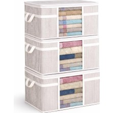 Uravas Store 3 Adet Pencereli Kazak Hurç Organizer Düzenleyici (45 x 40 x 30)