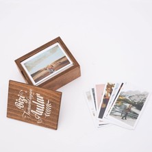 Uravas Store Hediyesepeti Bizi Tamamlayan Anılar Kapaklı Ahşap Fotoğraf Kutusu