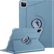 Uravas Store Babilden Apple iPad Yatay ve Dikey Standlı 360 Derece Döner Tablet Kılıfı (Ipad Pro 11 Inç Kılıf M4 (2024) Turkuaz)