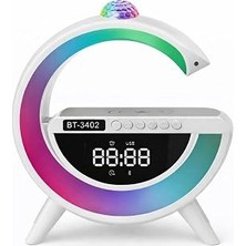 Uravas Store LED Işıklı Kablosuz Şarjlı Bluetooth Hoparlörlü Alarm Saati – Mükemmel Ses, Işık ve Konfor Tek Bir Cihazda!