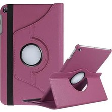 Uravas Store Samsung Galaxy Tab A 8.0 T290 T295 T297 ile Uyumlu Kılıf 360 Dönebilen Standlı Case Mor