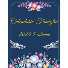 Uravas Store Calendario Famiglia 2024 5 Colonne: Calendario Della Famiglia 2024 ,da Gennaio A Dicembre 2024 | Calendario Famiglia 2024