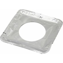 Uravas Store Ocak Zemini Koruyucu Alüminyum Folyo, 20.5cm x 11CM, 10 Adet