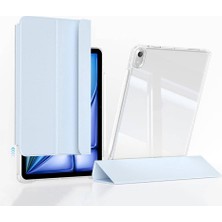 Uravas Store Zore Apple ile Uyumlu iPad Air 11 2025 M3 Kılıf Magnetik Ayrılabilen Airbagli Zore Sliding Tablet Kılıfı Mavi Açık