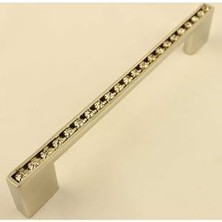 Uravas Store Sıralı Taşlı Lama Kulp 128MM Inoks (2 Adet)