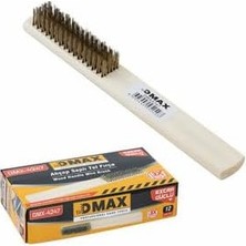 Uravas Store Dmax Ahşap Saplı Tel Fırça, 20 Cm, Metal Tel, Ahşap Sap, Endüstriyel Temizlik