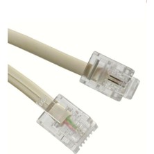 Uravas Store 10 Metre Usin Modem Adsl Vdsl Ara Kablosu RJ11 Hat Bağlantı Telefon Kablosu (10M)