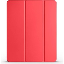 Uravas Store Constraın - iPad Air 11 2025 M3 Smart Cover Kalem Bölmeli Standlı 1-1 Kılıf - Kırmızı 2