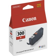 Uravas Store Canon Mürekkep Kartuşu PFI-300R - Kırmızı 14,4 ml - Mürekkep Püskürtmeli Yazıcı Için Orijinal