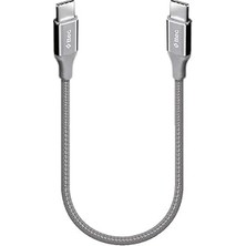 Uravas Store Ttec Alumicable Usb-C - Usb-C 30CM 65W Pd/qc Hızlı Şarj/data Kablosu Uzay Grisi Uzay Grisi 2DK50UG