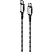 Uravas Store Dynamıc 60W Hızlı Şarj, Mıknatıslı, Type-C To Type-C Şarj ve Data Aktarım Kablosu, 1 Metre, Siyah