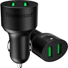 Uravas Store Tronsmart CC2TF Çift USB Çıkışlı Qualcomm Qc 3.0 Araç Şarj Cihazı