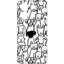 Uravas Store Bg Aksesuar S19 Max Pro S Zoom ile Uyumlu Köpek Baskılı, Kamera Korumalı Şeffaf Silikon Kılıf