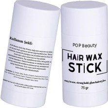 Uravas Store Pop Beauty Saç Şekillendirici Stick Wax, Hair Wax Stick, 75GR
