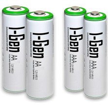 Uravas Store I-Gen B180 2 Adet Aa 2700 Mah Şarjlı Kalem Pil + 2 Adet Aaa 900 Mah Şarjlı Ince Kalem Pil 1.2V Nı-Mh