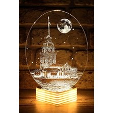 Kız Kulesi Lamba 3D LED Lamba Günışığı