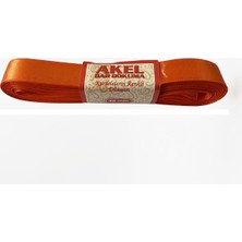 Akel Dar Dokuma Turuncu Saten Kurdele - 2 Cm. x 10 Metre - 1 Adet